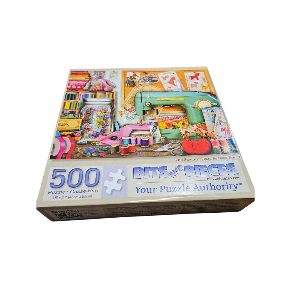 Bits and Pieces The Sewing Desk 500 Piece Puzzle